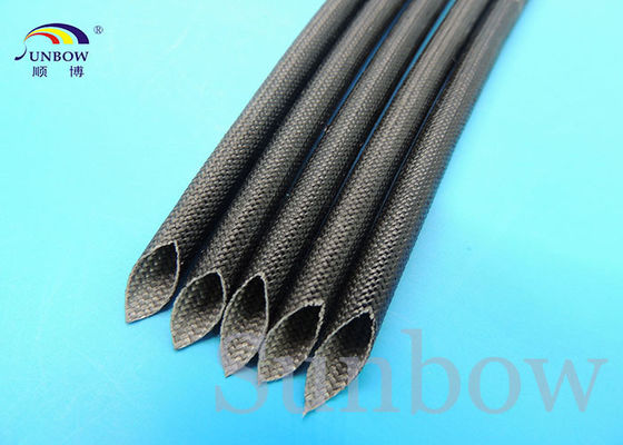 الصين Silicone Fiberglass Sleeving High Temperature 8mm Black المزود