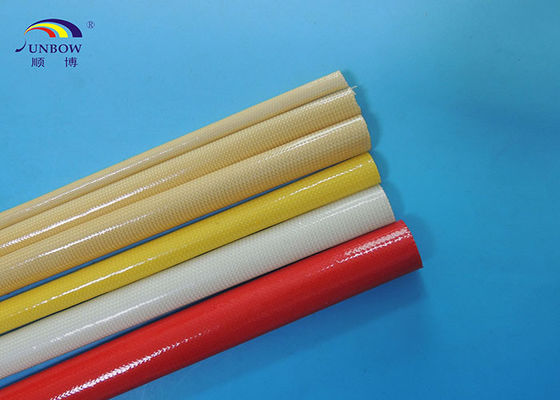 الصين polyurethane fiberglass sleeve treated in high temperature and  oil proof &amp; water proof المزود