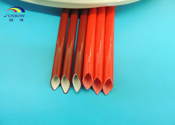 الصين Insulators Braided Fiberglass Electrical Cable Sleeving Insulating Material Red or Custom المزود