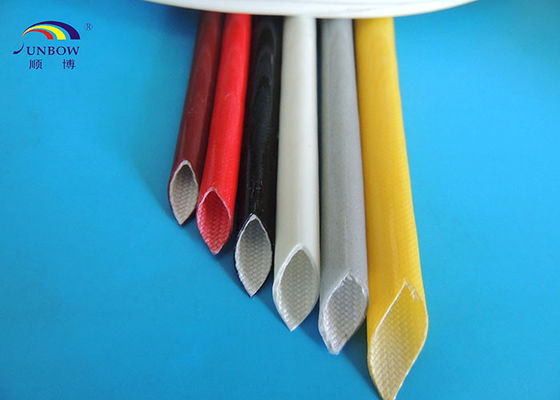 الصين Electric Wires Varnished Silicone Fiberglass Sleeving High Temperature Resistant المزود