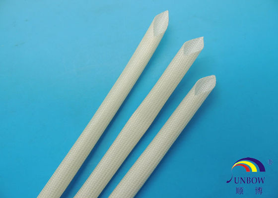 الصين Insulation Acrylic Fiberglass Sleeving / Fiber Glass Wire Sleeve for Electrical Lamp المزود