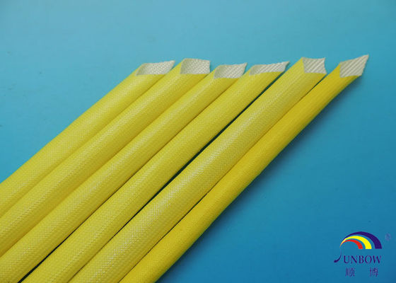 الصين Acrylic Resin Saturated Fiberglass Wire Sleeve / Acrylic Coated Fiberglass Sleeving المزود