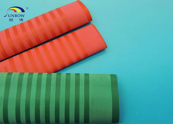 الصين Cross Lined Polyolefin Heat Shrink Tubing Fireproof and Waterproof Red Green Black المزود