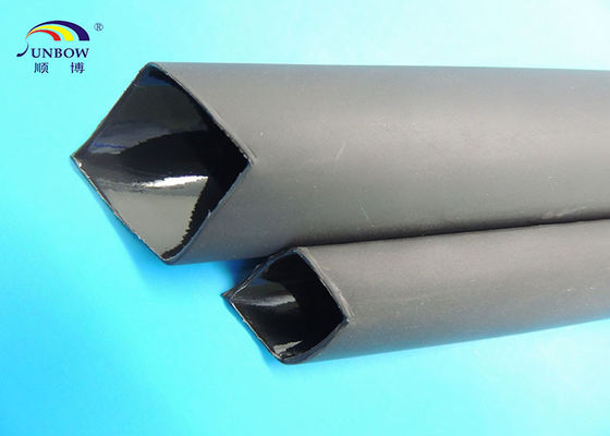 الصين Halogen free heavy wall polyolefin heat shrinable tube with / without adhesive with shrink ratio 3:1 for automobiles المزود