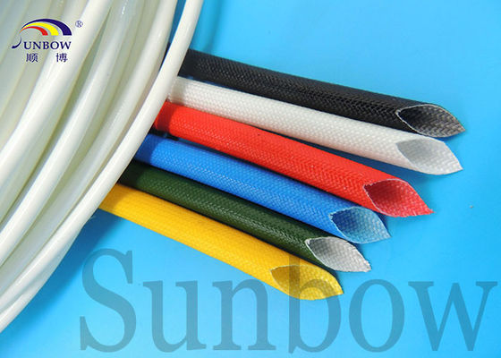 الصين Electrical Wire Insulating Silicone Fiberglass Sleeving 4.0mm المزود