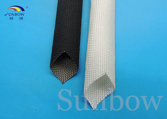 الصين Unvarnish Fiber Glass Sleeves Fiberglass Braided Sleeving Black المزود