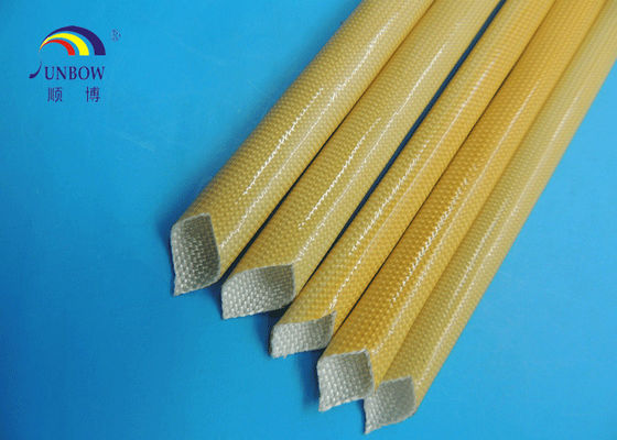 الصين Fiberglass sleeve coated with polyurethane resin and treated in high temperature المزود