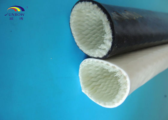 الصين Eco-friendly Silicone Resin Coated Fiberglass Braided Sleeving -65℃ ~ 260℃ المزود