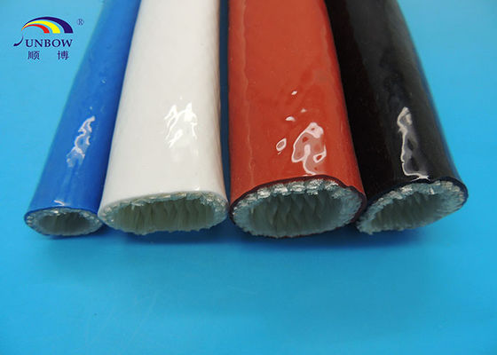 الصين Heat-resistant Silicon Coated Fireproof Performance Glass Fabric Sleeve Eco-friendly المزود