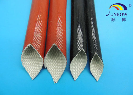 الصين Silicone Coated Fiberglass Expandable Braided Sleeving / Sleeves / Tubing / Pipes المزود