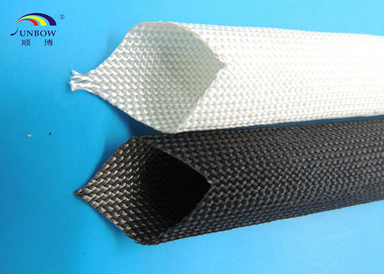 الصين Non-alkali Fiberglass Braided High Temperature Fiberglass Sleeving for Insulation Cable Protection المزود
