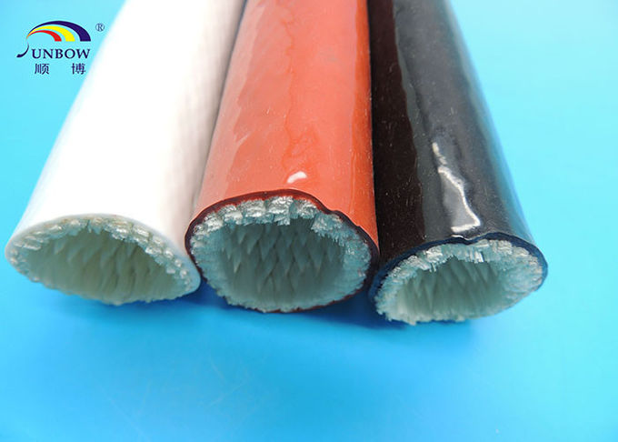 Silicone Coated Fireproof Sleeves HighTemperature Glass Fibre Insulation Sleeving